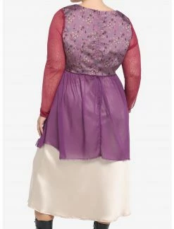 HUNIVERS Her Universe Disney Hocus Pocus Sarah Peplum Long-Sleeve Top Plus Size -Her Universe shop unnamed file 102