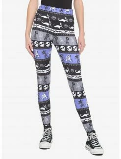 HUNIVERS The Nightmare Before Christmas Fair Isle Leggings