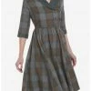HUNIVERS Her Universe Outlander Tartan Plaid Swing Dress