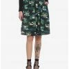 HUNIVERS Universal Monsters Creature From The Black Lagoon Allover Print Skirt