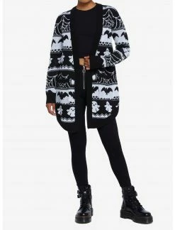 HUNIVERS Ghost Fair Isle Open Cardigan -Her Universe shop unnamed file 1349