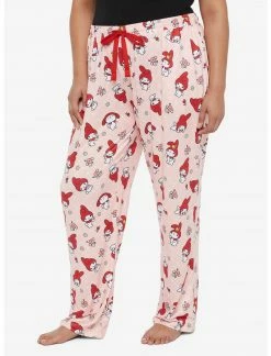 BIOWORLD My Melody Allover Print Pajama Pants Plus Size