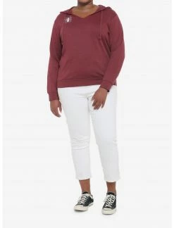 HUNIVERS Her Universe Marvel Spider-Man Logo Hoodie Plus Size -Her Universe shop unnamed file 138