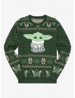 OURUNVRS Star Wars The Mandalorian Grogu Holiday Sweater
