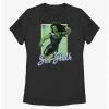 HER Marvel She-Hulk Punch Portrait Womens T-Shirt