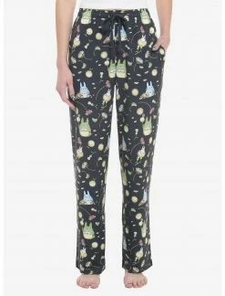 BIOWORLD Studio Ghibli My Neighbor Totoro Allover Print Pajama Pants