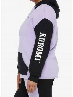 HUNIVERS Kuromi Fortune Teller Color-Block Skimmer Hoodie Plus Size -Her Universe shop unnamed file 1672