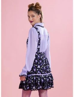 HUNIVERS Kuromi Fortune Teller Tiered Suspender Skirt -Her Universe shop unnamed file 1675