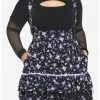 HUNIVERS Kuromi Fortune Teller Tiered Suspender Skirt Plus Size