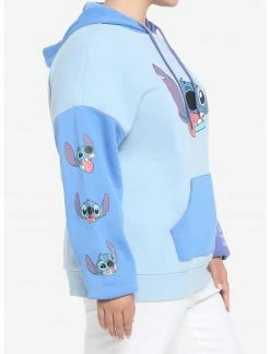 HUNIVERS Disney Lilo & Stitch Color-Block Hoodie Plus Size -Her Universe shop unnamed file 1733