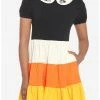 HUNIVERS Her Universe Disney Halloween Candy Corn Collared Dress