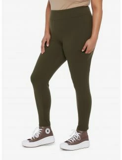 HUNIVERS Olive Leggings With Pocket Plus Size -Her Universe shop unnamed file 1807