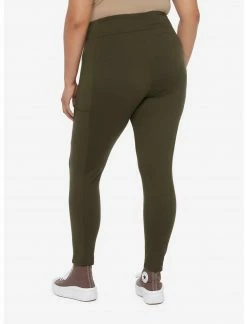 HUNIVERS Olive Leggings With Pocket Plus Size -Her Universe shop unnamed file 1808