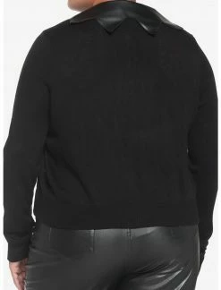 HUNIVERS Black Bat Wing Collar Cardigan Plus Size -Her Universe shop unnamed file 1969