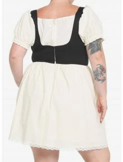 HUNIVERS Ivory Lace Ruffle Corset Dress Plus Size -Her Universe shop unnamed file 2014