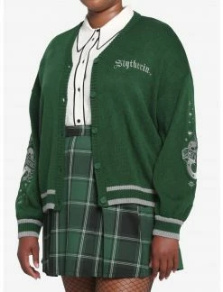 HUNIVERS Harry Potter Slytherin Skimmer Cardigan Plus Size