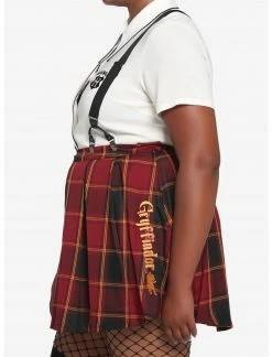 HUNIVERS Harry Potter Gryffindor Pleated Suspender Skirt Plus Size -Her Universe shop unnamed file 2143