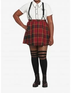 HUNIVERS Harry Potter Gryffindor Pleated Suspender Skirt Plus Size -Her Universe shop unnamed file 2144