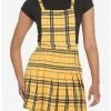 ALMOST Yellow Plaid Twofer Skirtall