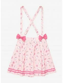 HUNIVERS Hello Kitty Puffy Bow Suspender Skirt Plus Size