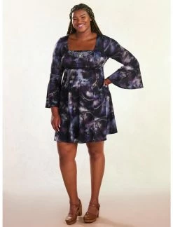 HUNIVERS Her Universe Marvel WandaVision Agatha Tie-Dye Dress Plus Size -Her Universe shop unnamed file 2256