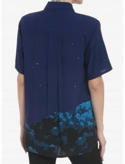 HUNIVERS Her Universe Studio Ghibli My Neighbor Totoro Night Sky Oversized Woven Button-Up -Her Universe shop unnamed file 23