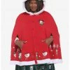 HUNIVERS Her Universe Disney Holiday Mickey Mouse Hooded Cape Plus Size