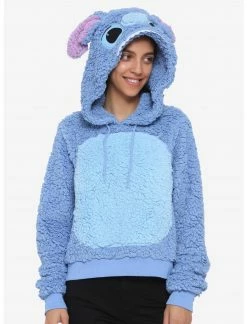 HUNIVERS Disney Lilo & Stitch Sherpa Hoodie