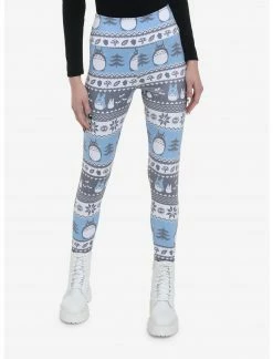 HUNIVERS Her Universe Studio Ghibli My Neighbor Totoro Holiday Fair Isle Leggings
