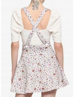 HUNIVERS Ivory Cottagecore Lace-Up Suspender Skirt -Her Universe shop unnamed file 2459