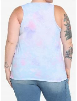 HUNIVERS Disney Alice In Wonderland Watercolor Tie-Dye Tank Top Plus Size -Her Universe shop unnamed file 2468