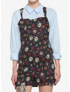 HUNIVERS Disney Pixar Coco Sugar Skull Soft Shortalls