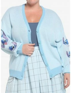 HUNIVERS Her Universe Disney Lilo & Stitch Stay Weird Skimmer Cardigan Plus Size