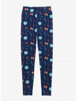 HUNIVERS Her Universe Star Wars Dark Side Galactic Empire Neon Leggings Her Universe Exclusive -Her Universe shop unnamed file 2536