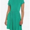 HUNIVERS Green Skater Dress