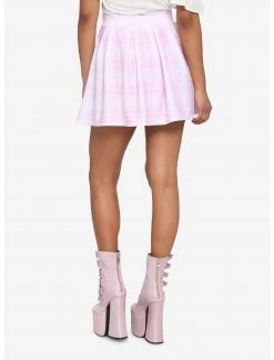 HUNIVERS Pink Plaid Skirt -Her Universe shop unnamed file 2687
