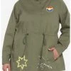 HUNIVERS Her Universe Marvel Ms. Marvel Patch Anorak Jacket Plus Size