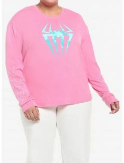 HUNIVERS Her Universe Marvel Spider-Gwen Long-Sleeve T-Shirt Plus Size