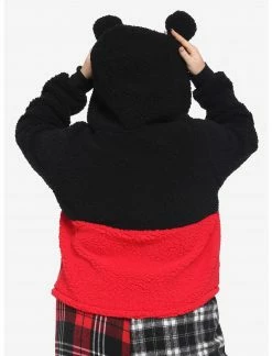 HUNIVERS Disney Mickey Mouse Sherpa Hoodie Plus Size -Her Universe shop unnamed file 296