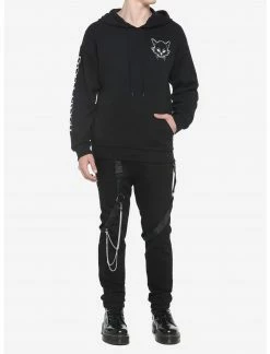 OURUNVRS Our Universe Disney Hocus Pocus Black Flame Candle Binx Hoodie -Her Universe shop unnamed file 312