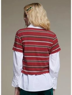 HUNIVERS Her Universe Disney Holiday Winnie The Pooh Festive Lights Stripe Baby T-Shirt -Her Universe shop unnamed file 326