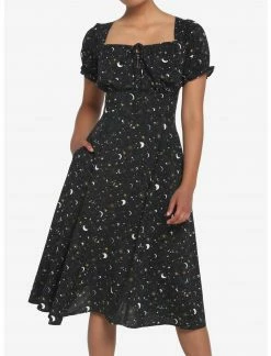 HER Ditsy Celestial Midi Dress