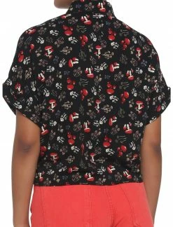 HER Mushroom Allover Print Woven Button-Up -Her Universe shop unnamed file 473