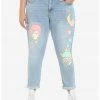 HUNIVERS Little Twin Stars Mom Jeans Plus Size