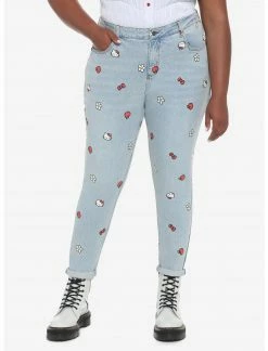 HUNIVERS Hello Kitty Icons Mom Jeans Plus Size