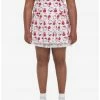 HUNIVERS Hello Kitty Apple Stripe Pleated Skirt Plus Size