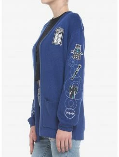 HUNIVERS Her Universe Doctor Who Icon Embroidered Open Cardigan -Her Universe shop unnamed file 583