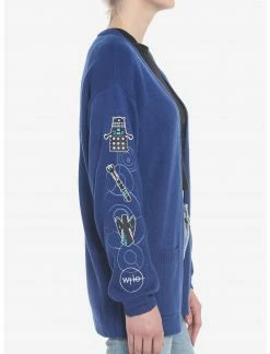 HUNIVERS Her Universe Doctor Who Icon Embroidered Open Cardigan -Her Universe shop unnamed file 584