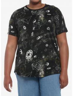 HUNIVERS Her Universe Star Wars Icons Tie-Dye Tunic Top Plus Size