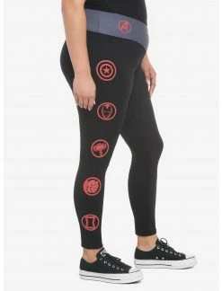 HUNIVERS Her Universe Marvel Avengers Icons Leggings Plus Size -Her Universe shop unnamed file 651